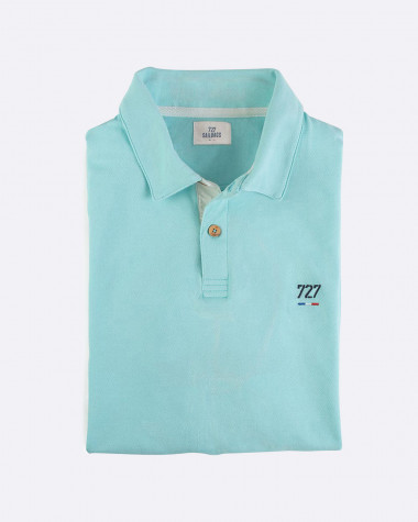 Short-sleeved Men Polo shirt - Blue