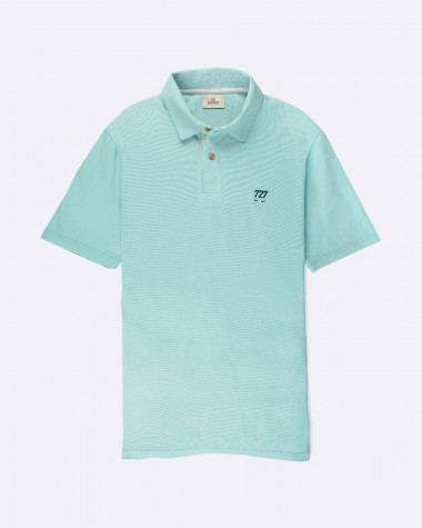 Short-sleeved Men Polo shirt - Blue