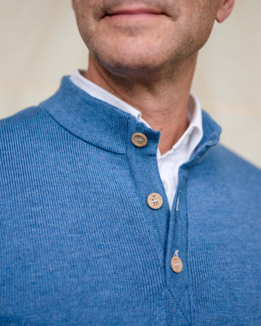 Men's sweater · Mottled blue