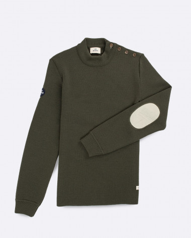 Men's sailor sweater in wool Navy