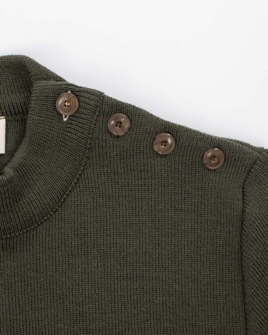 Men's sailor sweater in wool Navy