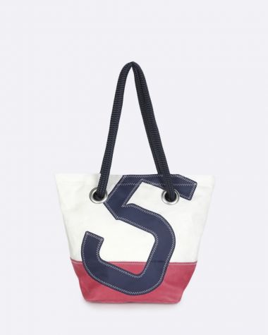 Hand Bag Legend Pink Leather and Navy