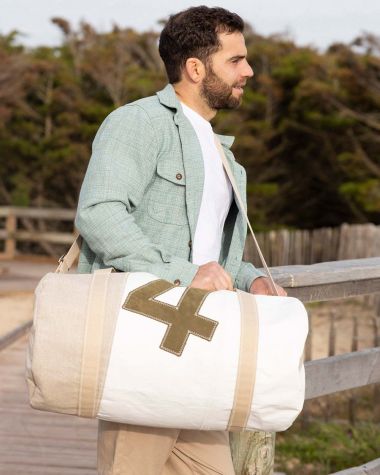 The Onshore, Duffel bag in recycled sailcloth recyclé