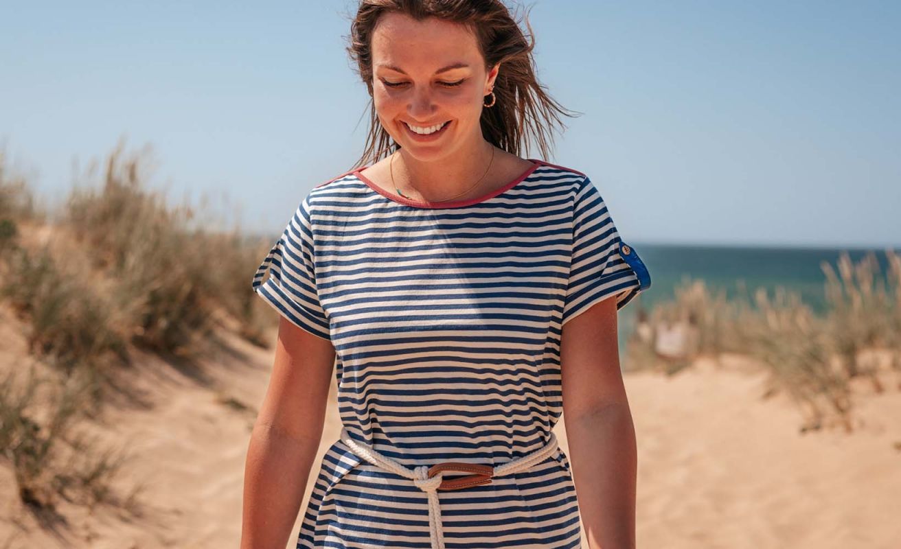 Robe Marinière Brighton · Bleu marine