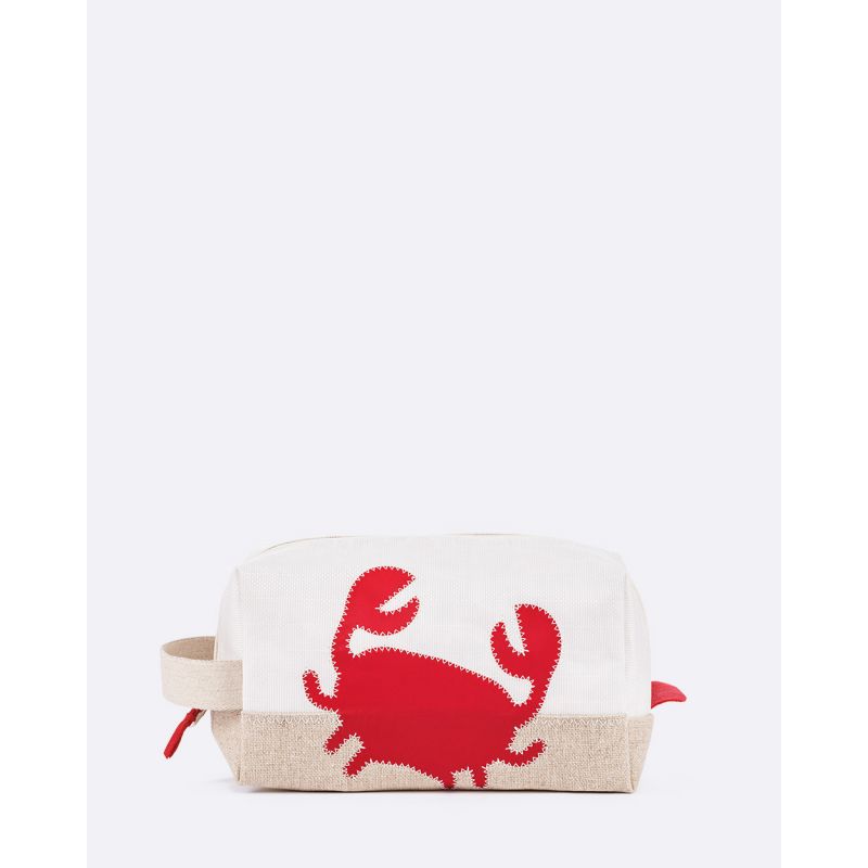 丸ポーチ　MAKOLIY windy-toiletry-bag-crab-