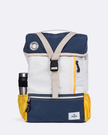 Biky Bike Pannier Backpack • Blue and yellow 