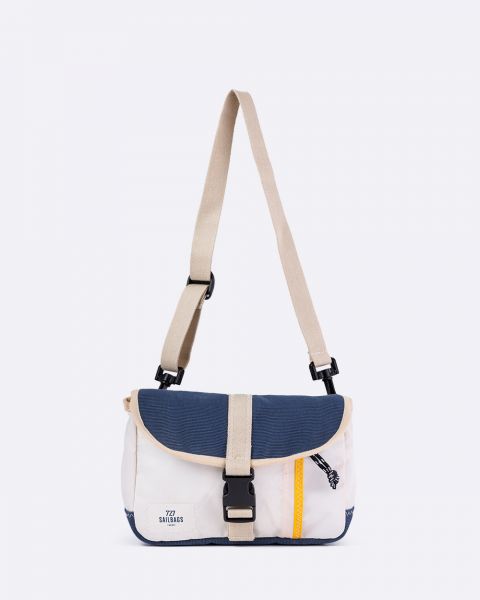 Scooty Handlebar cross-body bag convertible · Blue and yellow 