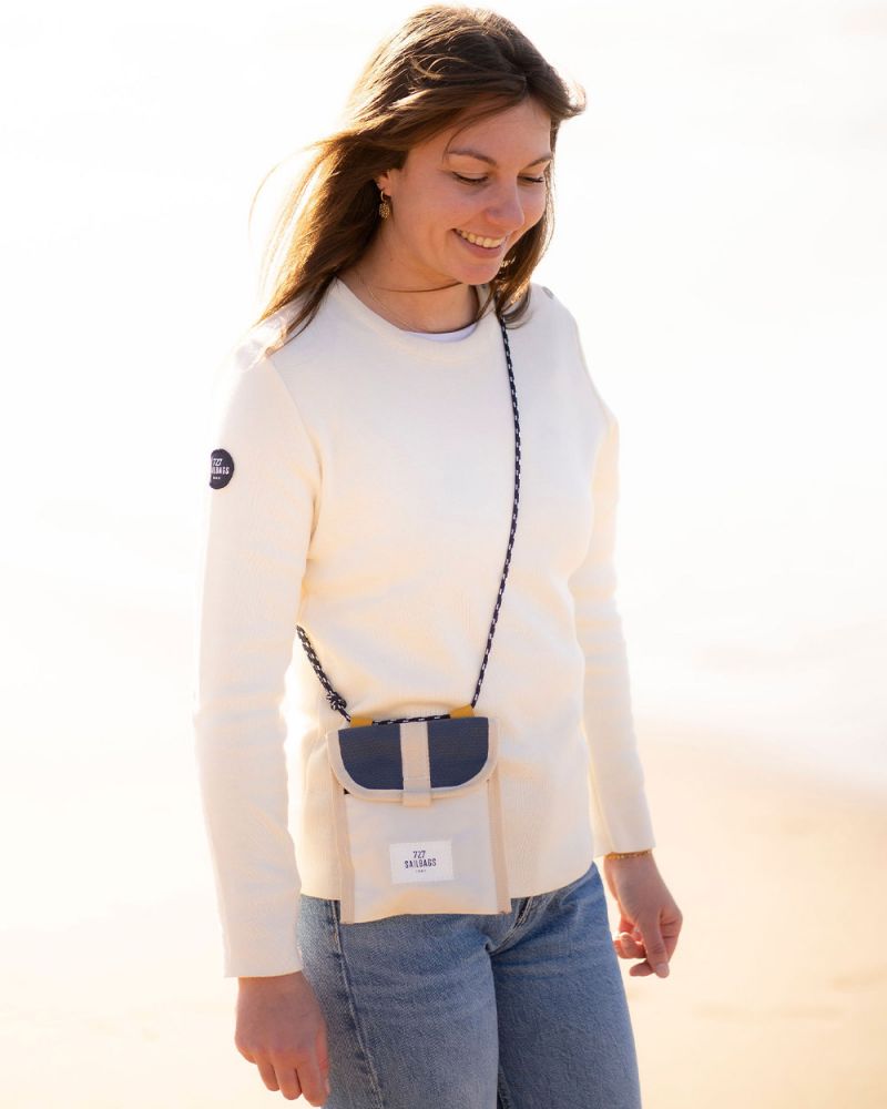 Skate cross-body bag · Blue and yellow