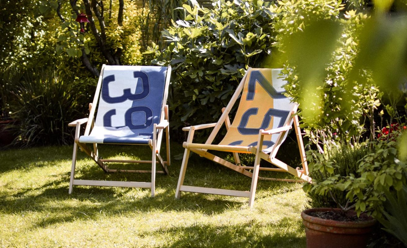 Beechwood deckchair · Nattier Blue