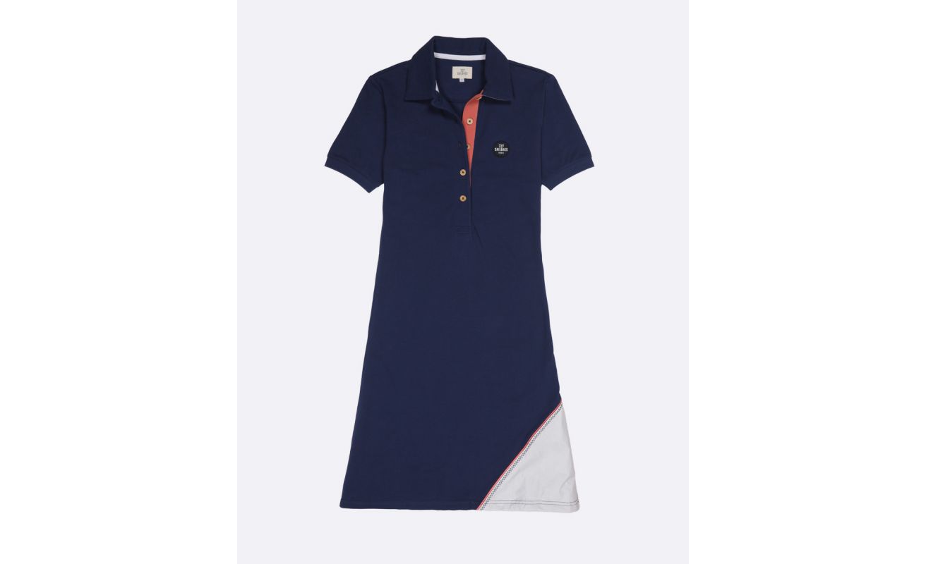 ★ GLOWNY★ HERITAGE POLO DRESS WHITE GY24BOP004WH HERITAGE POLO DRESS (WHITE) - GLOWNY