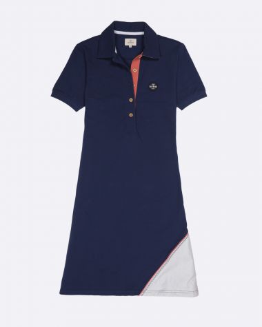 Yachting polo dress · Deep blue