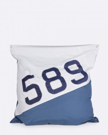 Maxi Bean Bag 55x55 in · Nattier Blue and Grey