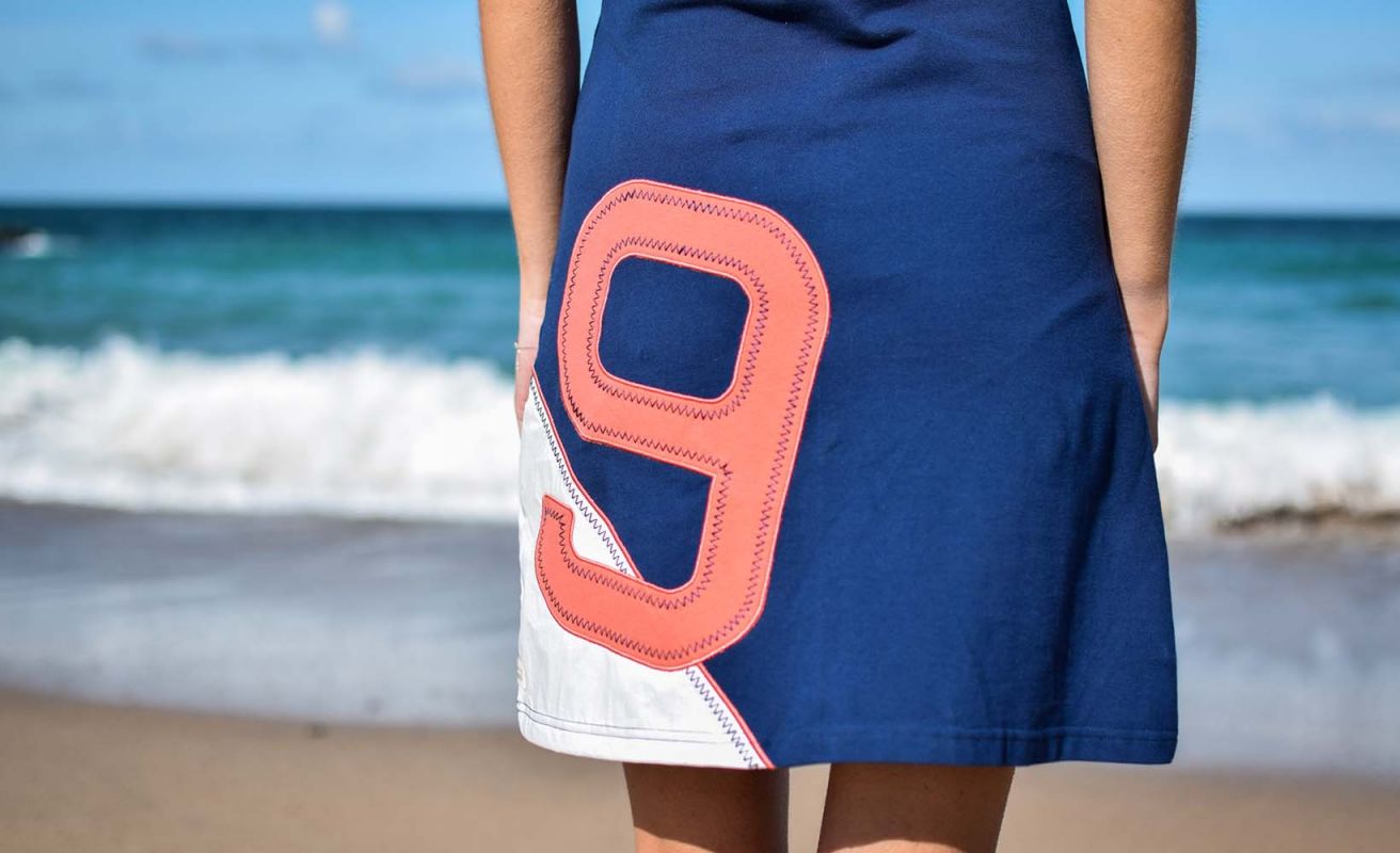 Yachting polo dress · Deep blue