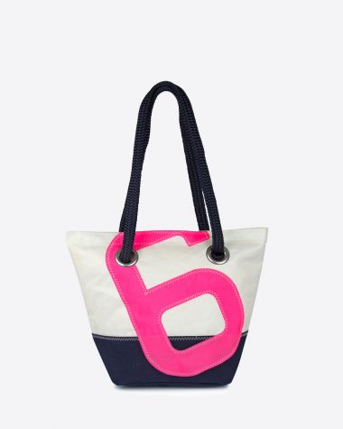 Legend Handbag · Navy Blue and Pink