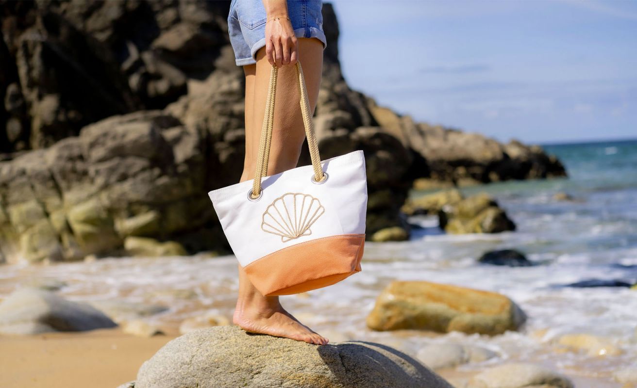 Handbag Légende · Coral cotton