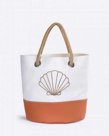 Tote bag Big · Coral cotton