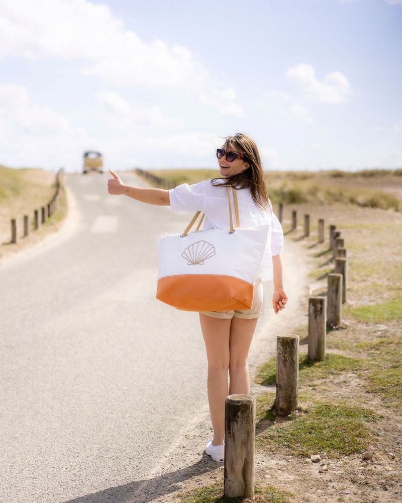Carla Travel bag · Coral cotton