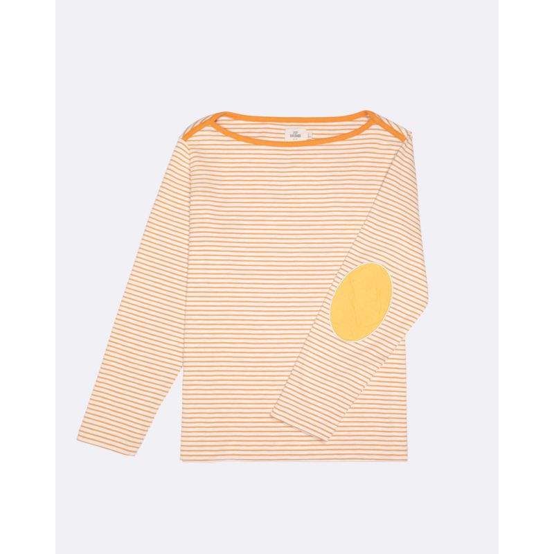 トップス The CLASIK COLLARLESS SHIRT STRIPE 46 Striped Cotton Capri Collar Shirt | X Of Pentacles