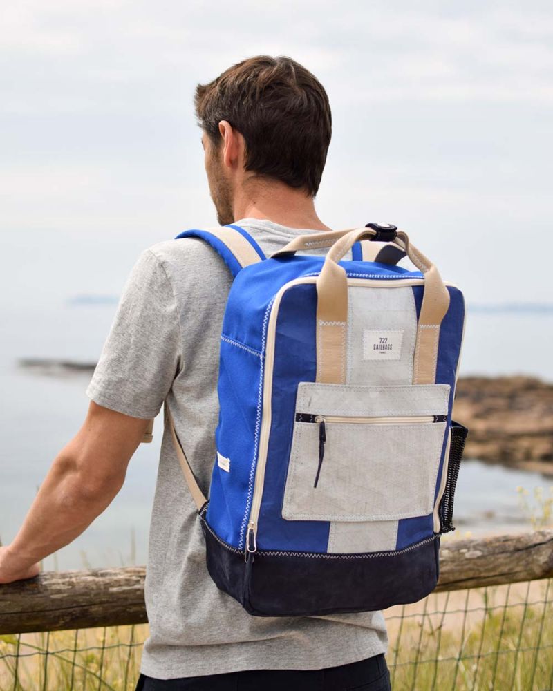 Eco-friendly backpack made from recycled sails