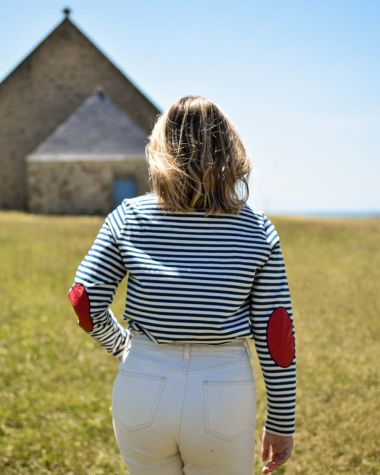 Women's Nantucket Striped Sailor Shirt · Blue stripes