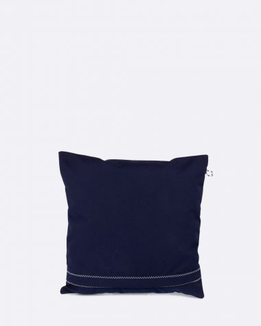 Cushion 15x15 in · Navy & Red