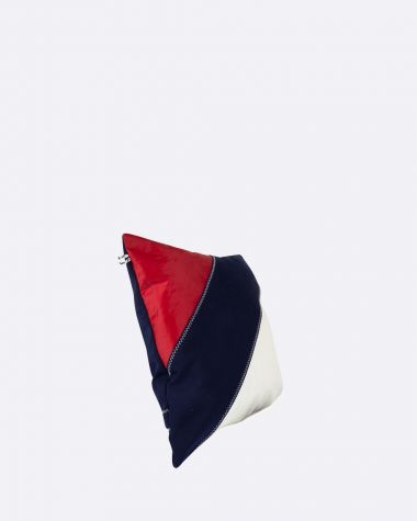 Cushion 15x15 in · Navy & Red