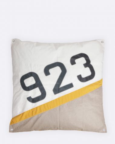Maxi Bean Bag 55x55 in · Linen and Yellow