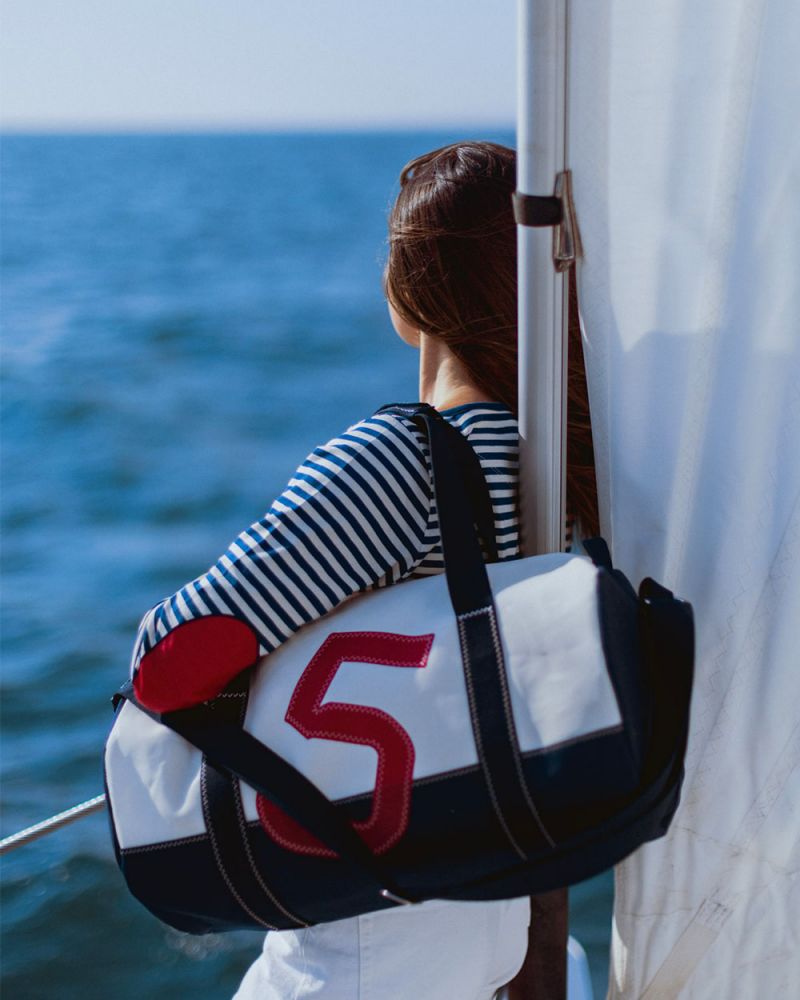 Polochon Duffel Bag · Navy red