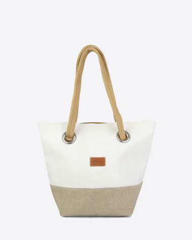 Pack: Legend handbag and Makeup Bag · Leather and Linen