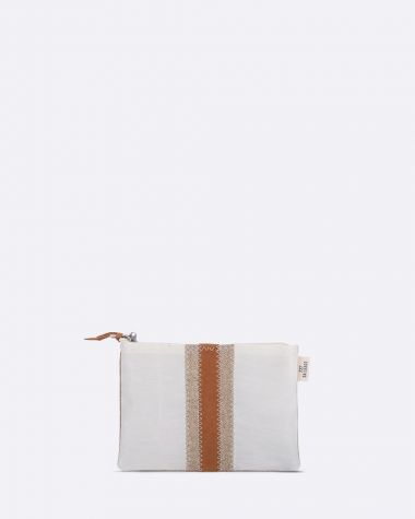 Pack: Legend handbag and Makeup Bag · Leather and Linen