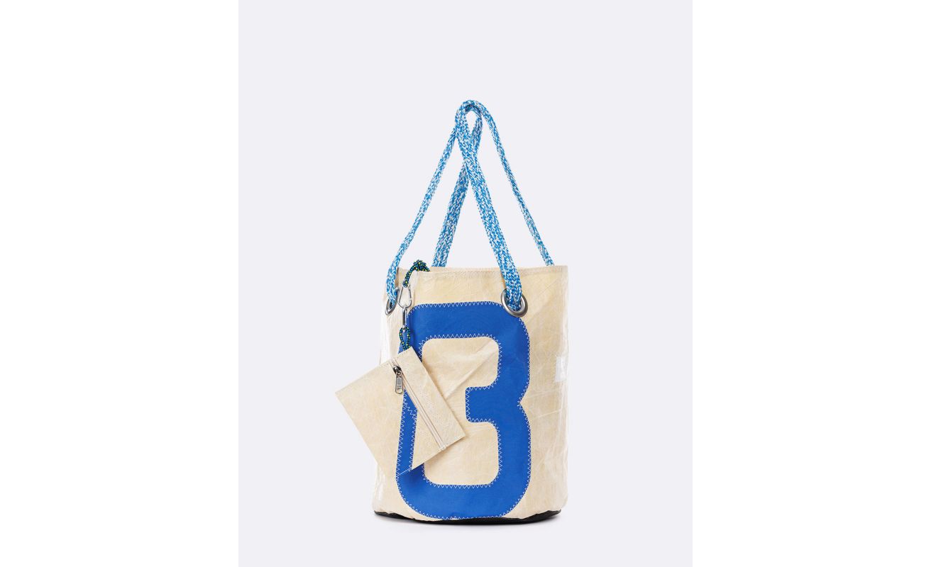 Beach Bag · Blue and beige