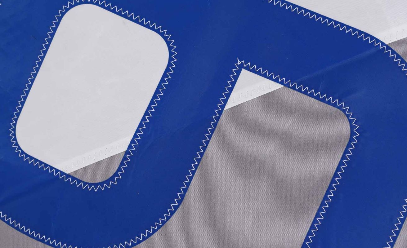Solo Bean Bag ⌀22 · Grey and BlueSolo Bean Bag grey blue recycled sai