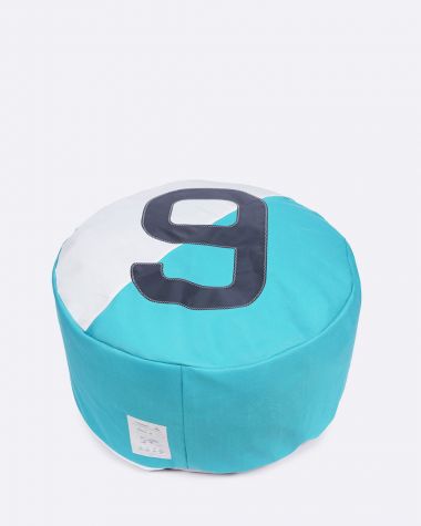 Cruise Bean Bag ⌀28 · Turquoise and White