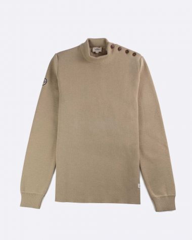 Men's sailor sweater in wool Blue