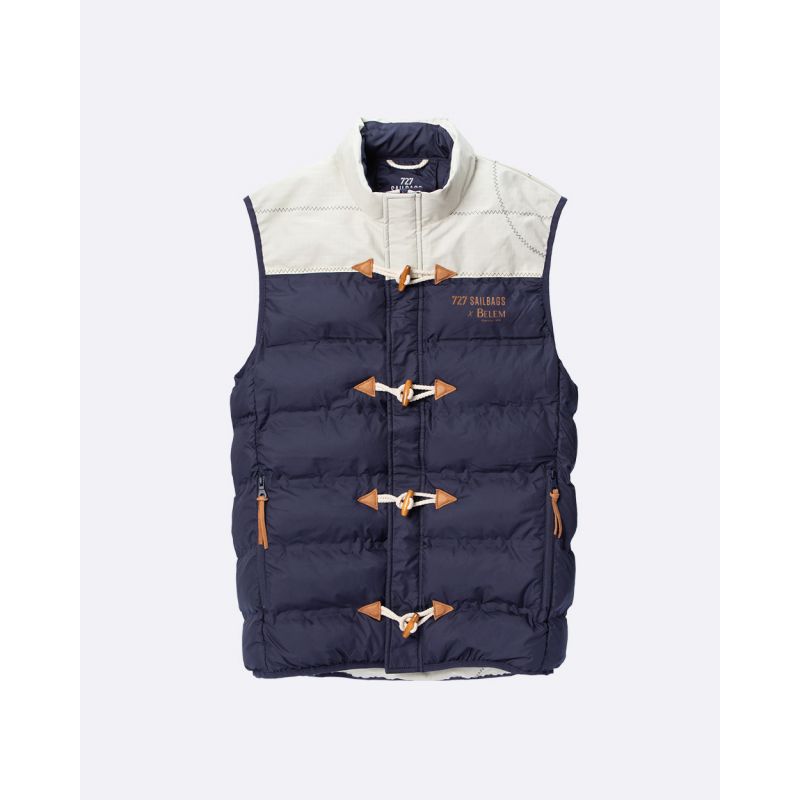 Men's sleeveless down jacket · Belem Collection recyclé