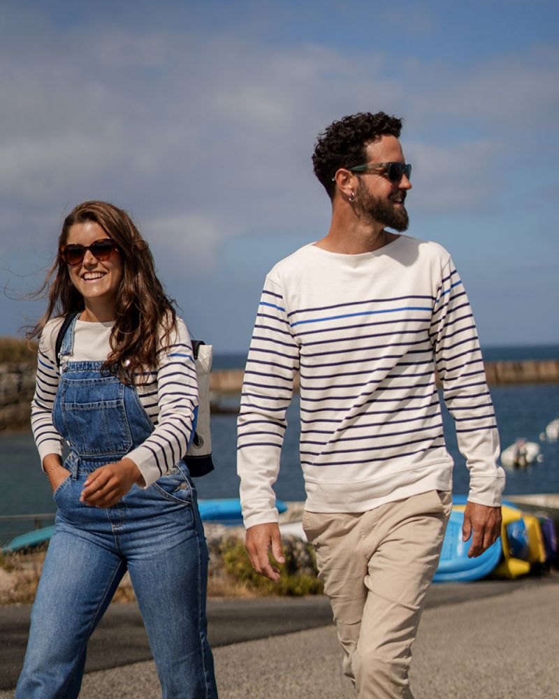 Men's Breton Shirt Midship · Blue and ecru