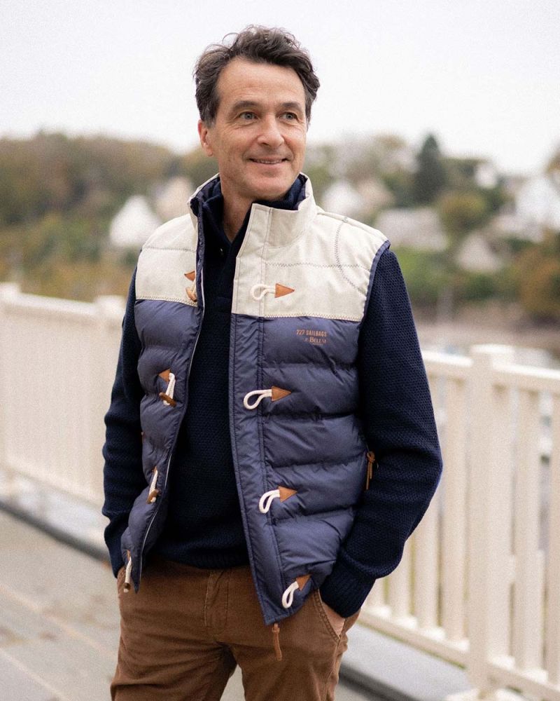 Men's sleeveless down jacket · Belem Collection