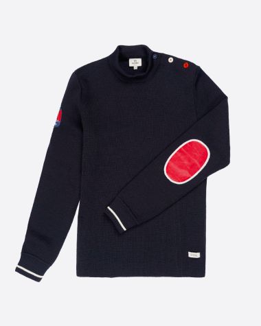 Men's sailor sweater in wool · Farr Navy