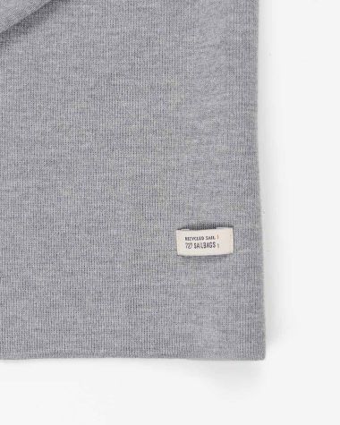 Men's sailor sweater in mérinos wool · Grey and blue