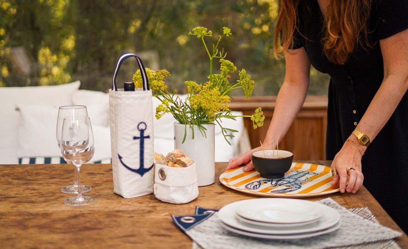 Wine bag · Blue anchor