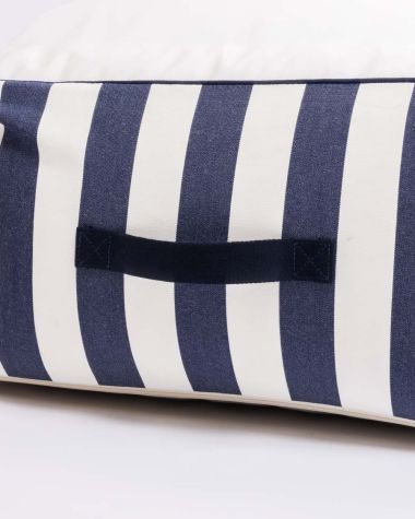 Square Bean Bag · Dolce Vita Navy Blue Stripes