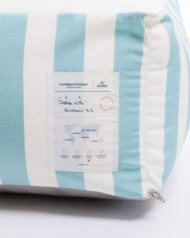Square Bean Bag · Dolce Vita Lagoon Stripes