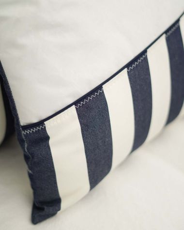 Cushion 15x15 in · Dolce Vita Navy Stripes