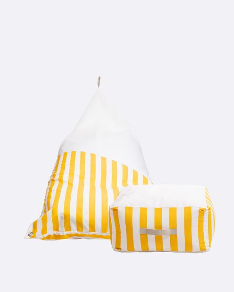 Pouf Combo Pack· Yellow Stripes