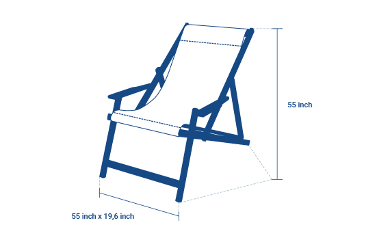 Custom Deckchair recyclé | 727 Sailbags USA